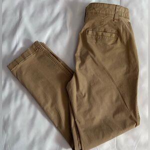 GAP Girlfriend Tan Chino Khaki Pants Size 2